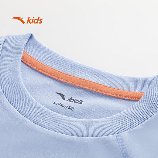 安踏儿童短袖T恤男大童篮球系列运动透气针织短袖衫352531102 商品图1