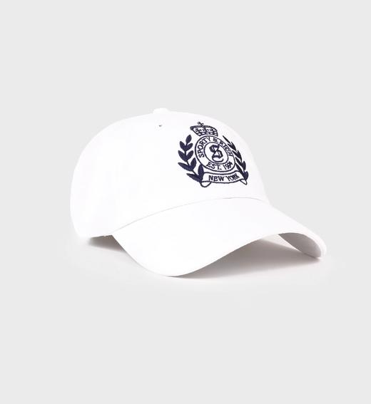Sporty & Rich - H&W Crest Hat - White - 女装 - 帽子 - 白色 商品图1