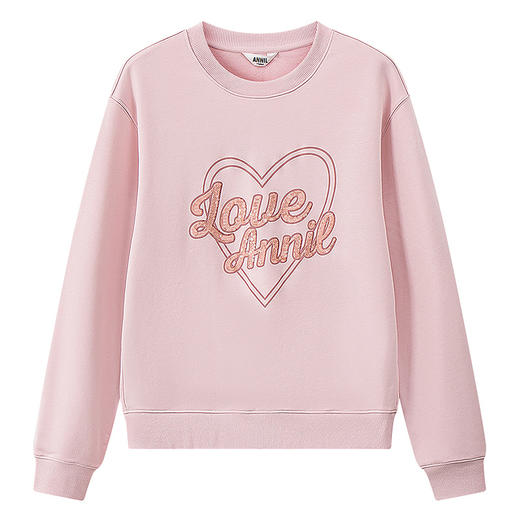 女童圆领长袖卫衣秋季新款安奈儿童装EG531515 商品图7