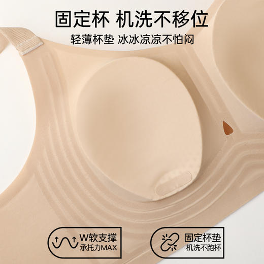 【298选3】D1-【B-D杯】【超薄兔耳杯隐形粉底液内衣】润微夏季清凉透气无痕提拉大胸显小文胸   茶烟蔼蔼 商品图7