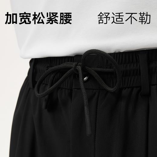 gxg.jeans男装 黑色简约休闲宽松直筒休闲长裤通勤男 25年夏热卖 商品图4