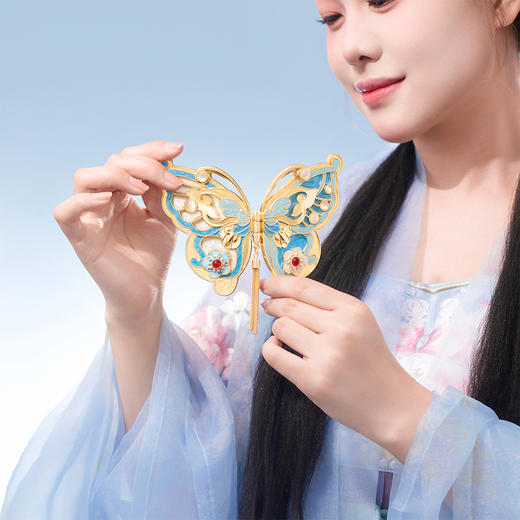 【故宫镜子】珍宝蝴蝶随身镜博物馆文创小镜子化妆镜毕业生日礼物女 商品图3