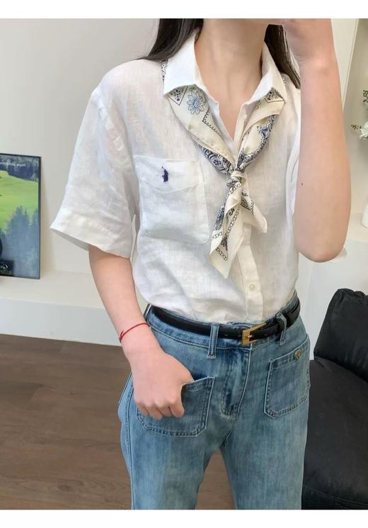 【高品质私服】【RL亚麻短袖衬衫】精选优质亚麻面料，透气吸汗，触感清凉G1407-CC【无标出货 介意慎拍】 商品图1