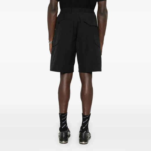 GCDS 男士字母徽标标签混纺棉质休闲短裤 黑色 B1CM3106TM2 99 商品图2