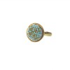 心艺手作：湖水青“努苏姆”戒指 Puffy Gold Ring in Teal 商品缩略图6