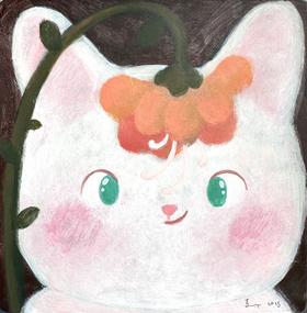 袁贝贝《盯花》原作