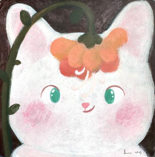 袁贝贝《盯花》原作 商品图0