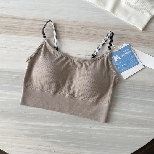 【贝拉自留款】U型美背 撞色肩带运动文胸 柔弹细腻 透气排汗 胶原蛋白美肤运动内衣 商品图4