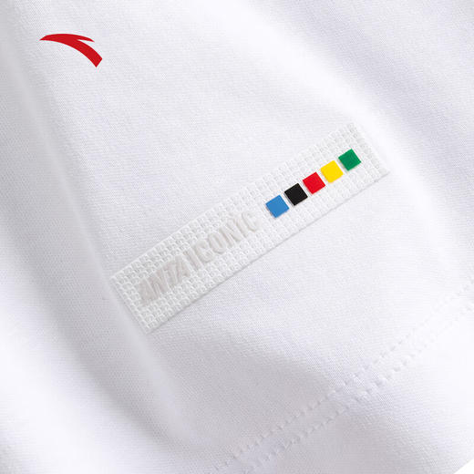 安踏针织短袖t恤女装夏季新款简约印花休闲运动上衣162538110 商品图5