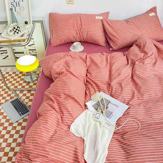 【轻生活 深睡眠】無印良品四件套 夏季被子 轻盈柔软 质感亲肤 蓬松透气 商品图1