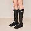 westory2022年秋冬新款黑色长靴显瘦骑士靴82701 商品缩略图3