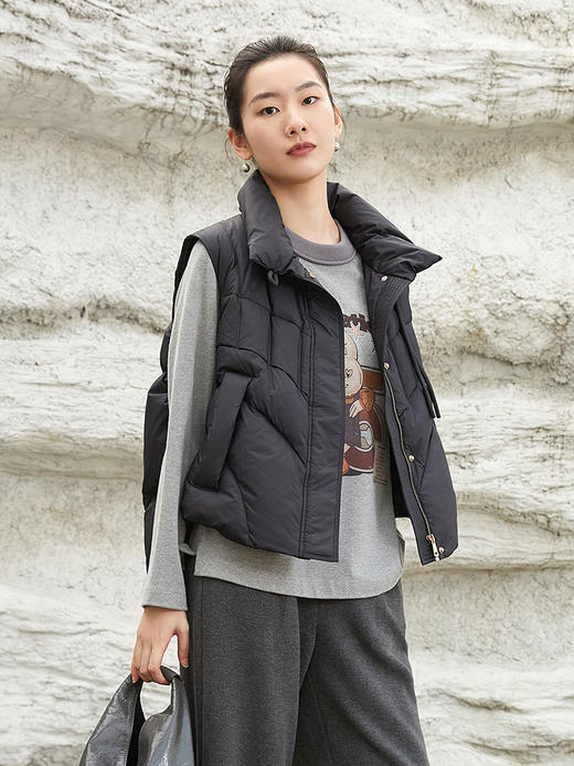 秋冬季新款灰色萌趣兔子印花长袖 T 恤 个性字母图案超吸睛 商品图0