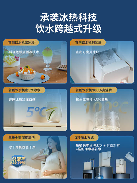 飞利浦冰境C1制冰饮水机即热直饮机直出冰沙冰块免安装全能饮水机ADD8240 商品图5