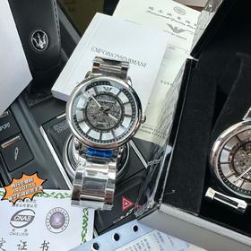 D061816镂空设计透底机械钢带手表商务男士腕表