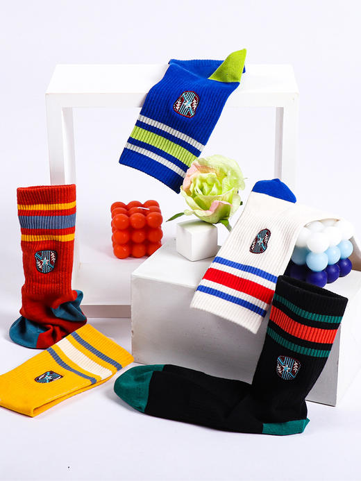 任意5双45.8元 春夏多彩青少年袜棉质学生袜透气 商品图2