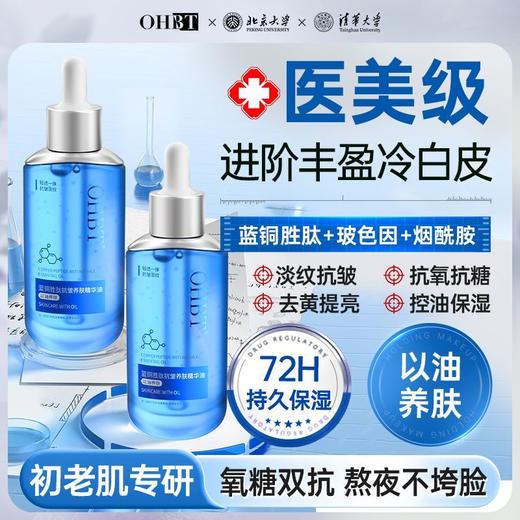 OHBT蓝铜胜肽精华油抗皱紧致以油养肤去黄提亮初老肌女 商品图0