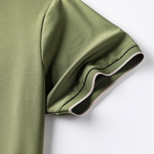 【防晒凉感醋酸亚麻桑蚕丝】罗蒙男士夏季短袖Polo衫经典翻领休闲商务通勤t恤男短袖 商品图8