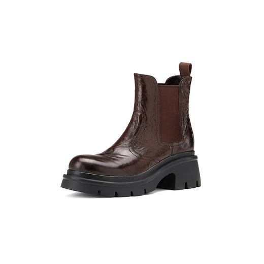 westory2024年秋冬新款英伦风厚底增高百搭马丁短靴女S24DS84821 商品图1