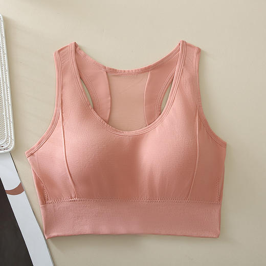 运动内衣女士防震防下垂跑步 背心式瑜伽服美背文胸健身上衣 商品图5