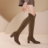 westory2024年秋冬新款优雅风平跟百搭弹力过膝靴S24DQ84621 商品缩略图7