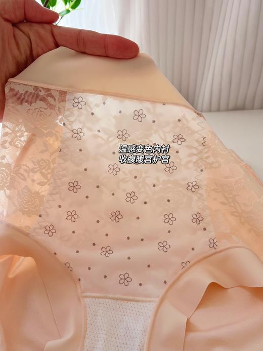 点此购买 爱慕家女士蔷薇花蕾丝中高腰护宫内裤 艾 321660 商品图7