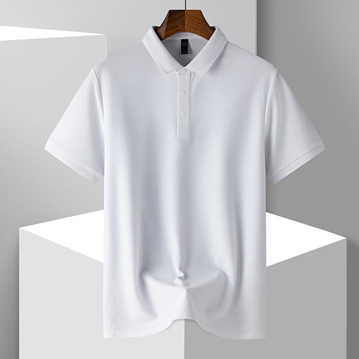 【100棉】罗蒙男士夏季薄款Polo衫休闲透气t恤男士polo衫通勤短袖t恤男士t恤 商品图2