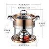【充气式火锅炉，食品级不锈钢！】不锈钢304单人小火锅套装 户外露营便携式 充气气炉专用锅-QQ 商品缩略图6
