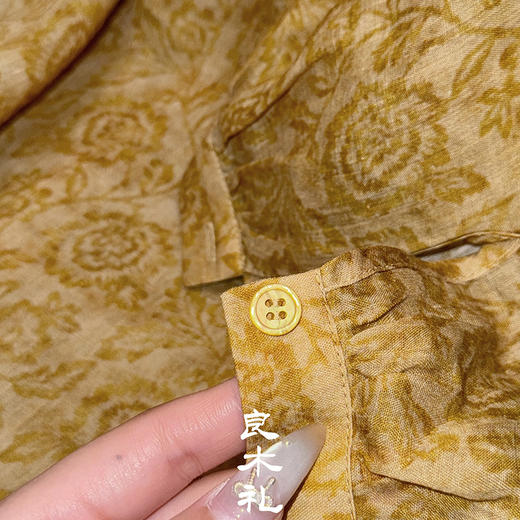 【预售7天】良木礼苎麻印花小衫（5063） 商品图3