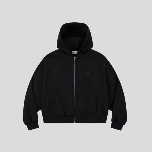 GOODBAI 粗体logo贴布绣连帽拉链卫衣 商品图3