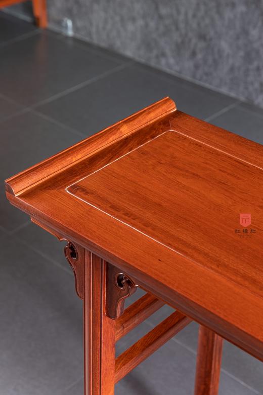 红桥红  家具严选  缅甸花梨（大果紫檀）  【129带脚托 云牙翘头案】 商品图3