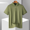 【7A抗菌凉感防晒服】罗蒙男士Polo衫夏季亚麻醋酸桑蚕丝休闲商务短袖t恤男士polo衫男 商品缩略图2