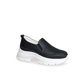 豪麟名鞋奥莱迪嘉女鞋时尚休闲鞋牛皮革DJXXA52WX050黑色  原价1960元