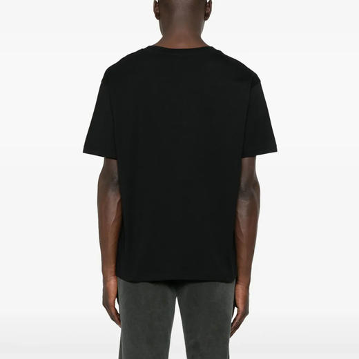 GCDS 男士字母亮片徽标棉质圆领短袖T恤 黑色 B1CU2322JE9 99 商品图1