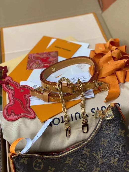 D061827春夏百搭新品老花满印牛角包斜挎单肩包 商品图8