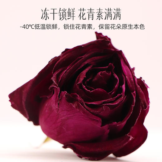 【官方正品】云南白药有这一方冻干墨红玫瑰花30g/罐大花朵泡水泡茶养生饱满女性花茶原料 商品图2
