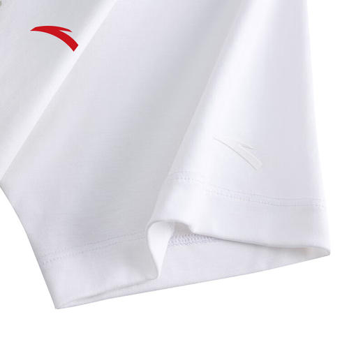 安踏针织短袖t恤女装夏季新款简约印花休闲运动上衣162538110 商品图3