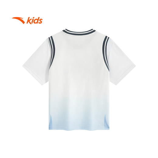 安踏儿童短袖T恤男大童篮球系列运动透气针织短袖衫352531101 商品图1