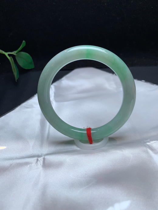 620263，53.5飘绿细圆条，底子细腻，清新干净，带绿底 商品图3