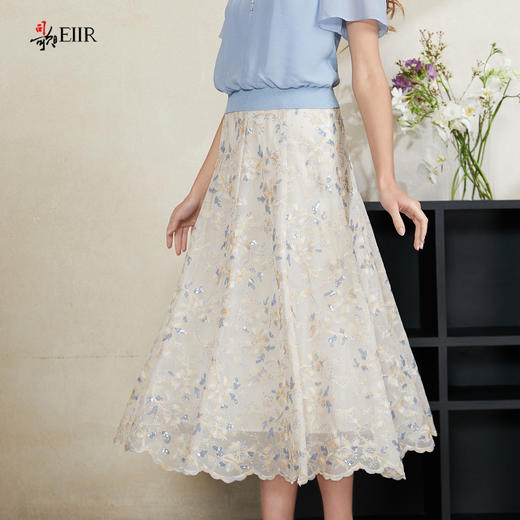 司歌刺绣绣花半裙伞裙优雅C911134X 商品图1