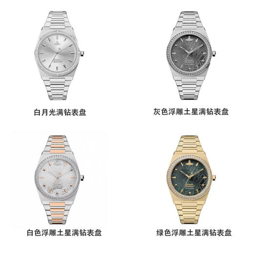 原单土星西太后钢链手表061803 商品图2