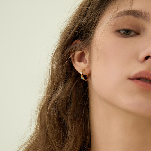 ARSIS银饰丨 秘密花园系列 缤纷派对耳圈 商品图3