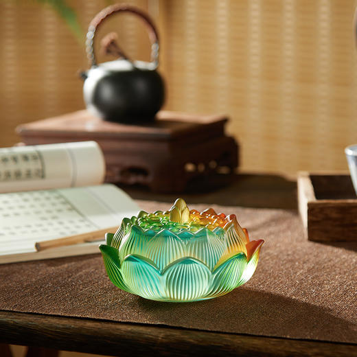 【送沉香20盘】琉璃香炉，蓝色博山炉、夏荷、狻猊、白莲花四款可选，雅致之物【G】 商品图1