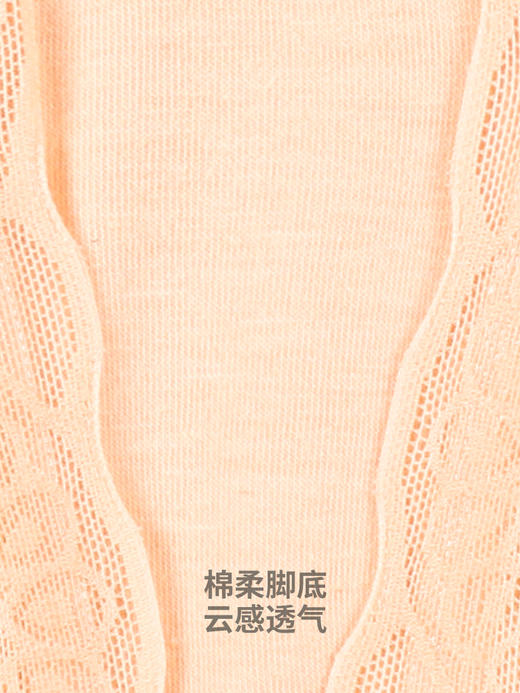 足装秀蕾丝船袜女超浅口夏季薄款纯棉底防滑不掉跟隐形袜高跟鞋袜 商品图3