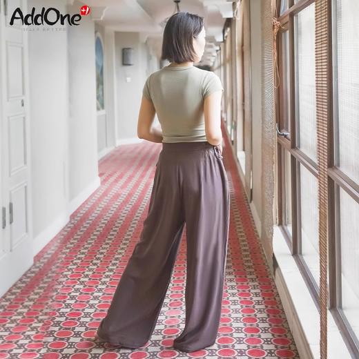 AddOneYoga·+1瑜伽休闲时尚高腰侧腰系带阔腿长裤 商品图1