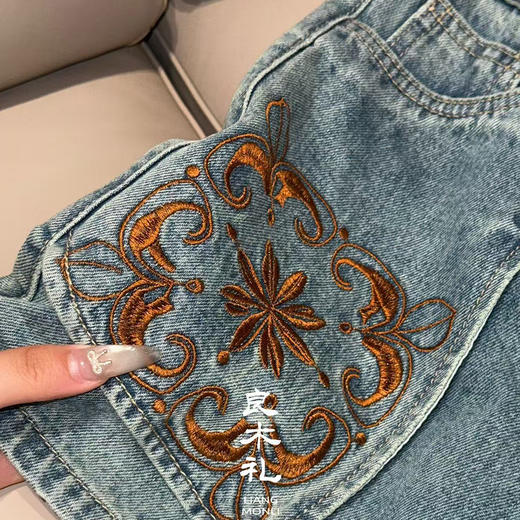 【部分现货】良木礼牛仔短裙（腰带）（25386） 商品图4