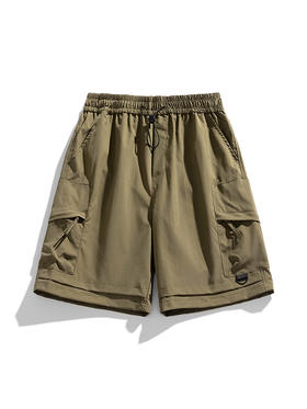 【GZ】无忧购短裤男士夏季薄款冰丝速干休闲长裤运动五分沙滩大裤衩子HL6202-P1（截单后3-5天发货）