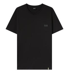 HUGO BOSS 雨果博斯 2025春夏新品 男士经典BOSS徽标圆领短袖T恤 黑色 50531401