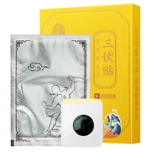 雷允上三伏贴 多味草本材料研磨 轻薄透气 15贴/盒 商品图5