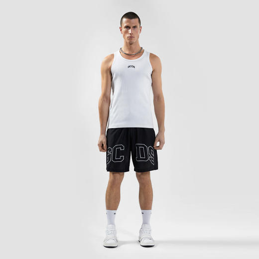 GCDS 男士字母徽标印花休闲运动短裤 黑色 B1CM3107JI3 99 商品图3