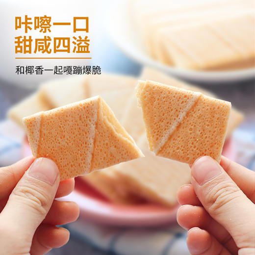 南国食品椰香薄饼403g/盒  海南特产  饼干零食小吃早餐休闲薄脆代餐 商品图3